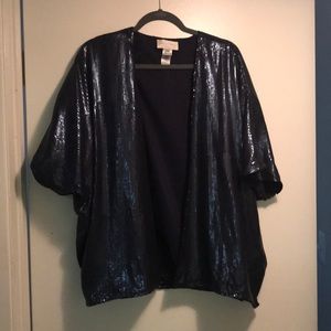 blue sequin top